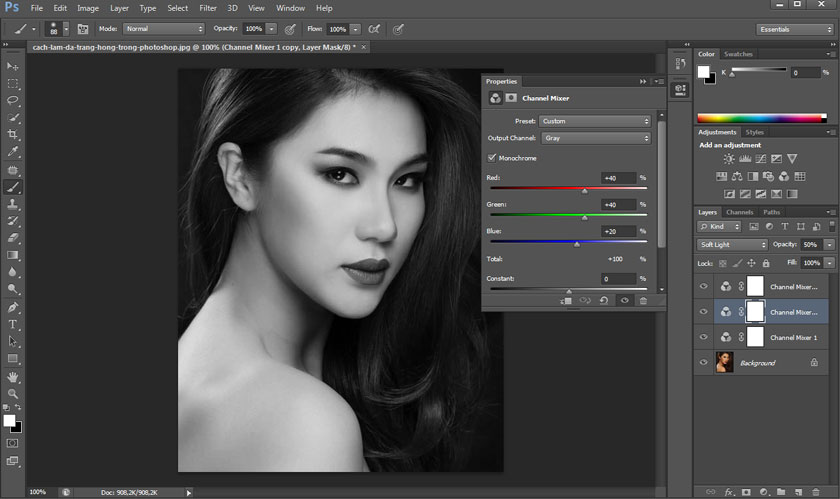 reduce the Opacity to about 30% - 50%