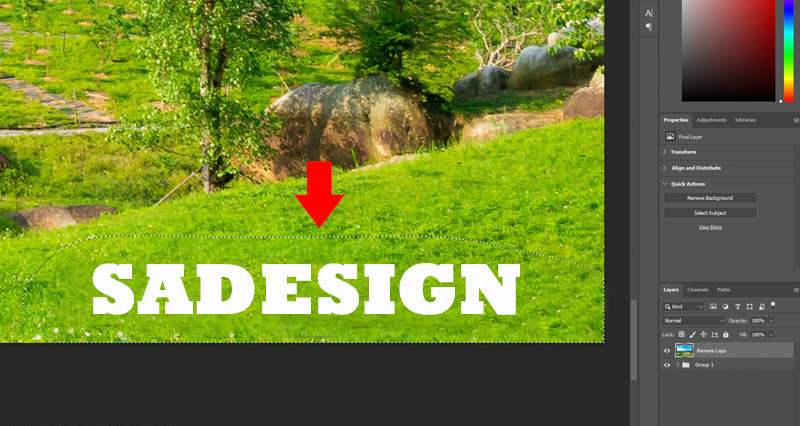 draw around the logo