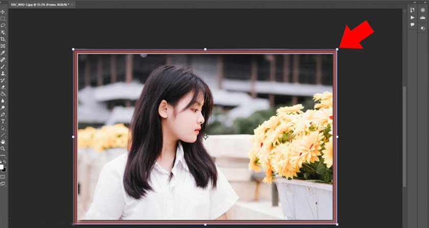 click Ok to create the photo frame