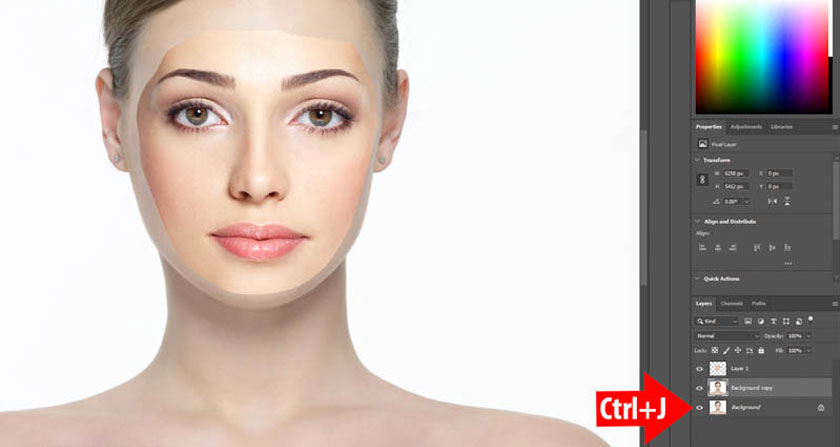 press Ctrl + J to duplicate the layer