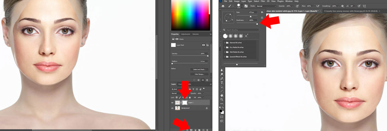 click on the Brush or press the shortcut B