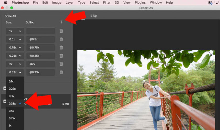 select available settings