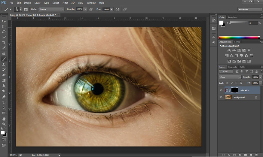 click Layer Mask then press Ctrl+I