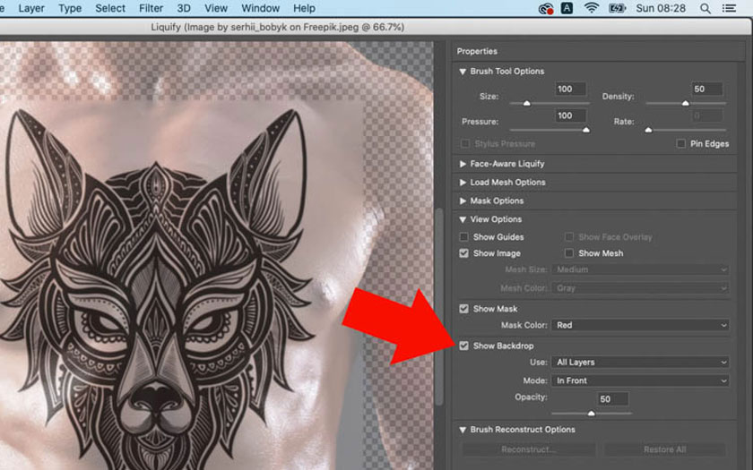 adjust the Opacity to suit your needs