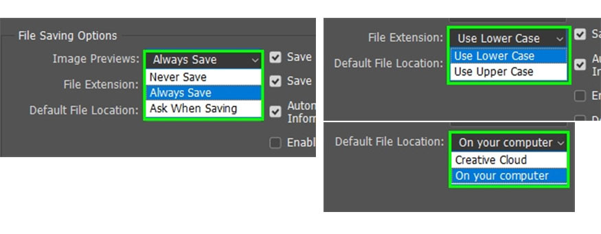 choose to use lowercase or uppercase letters in the file extension