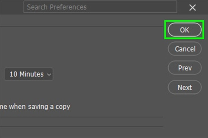 Click OK once you have finished setting your options