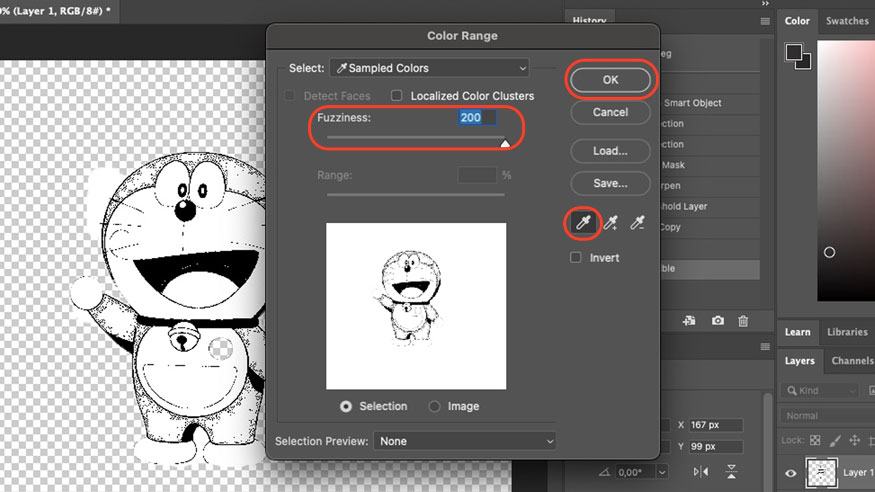 Customize the Fuzziness section to the appropriate level