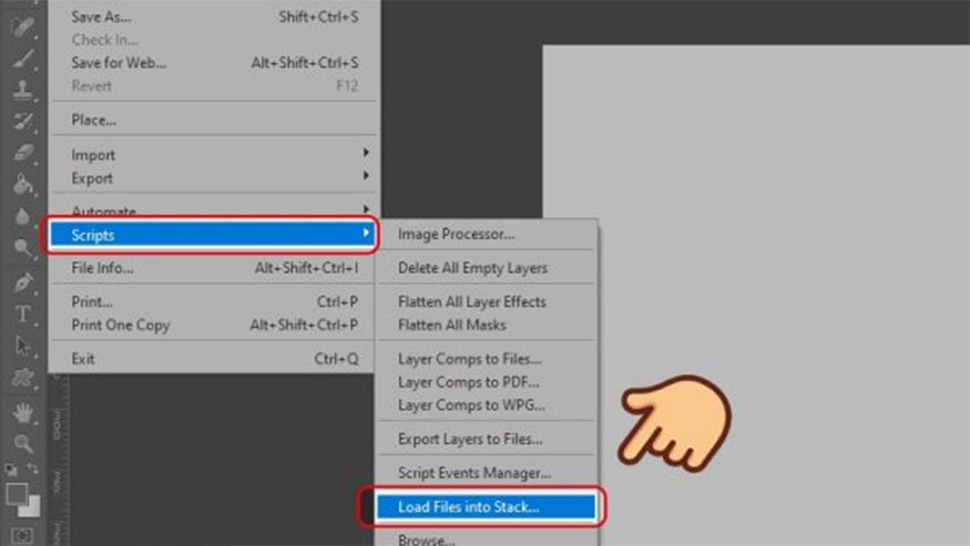 click Browse to select the folder containing the images you want to create GIF