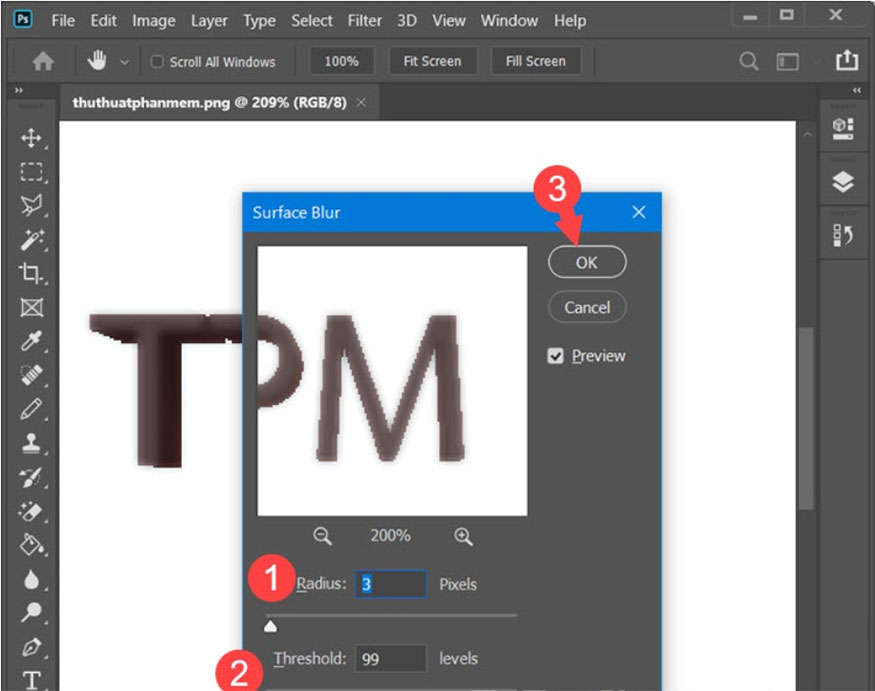 click OK to save