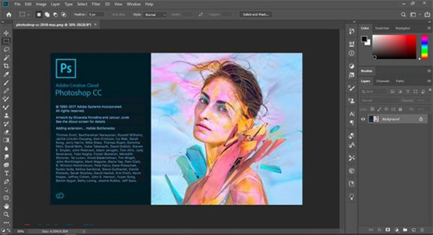 Exit Photoshop software