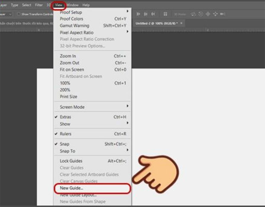 New Guide to set parameters for the guide line