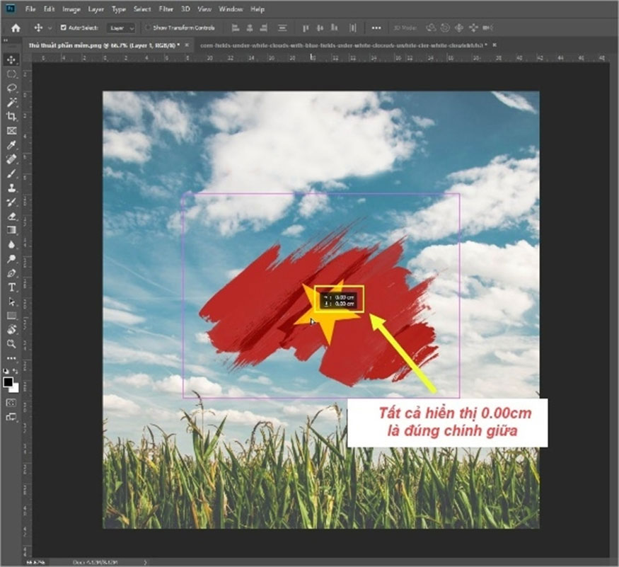 Click Align Vertical Centers