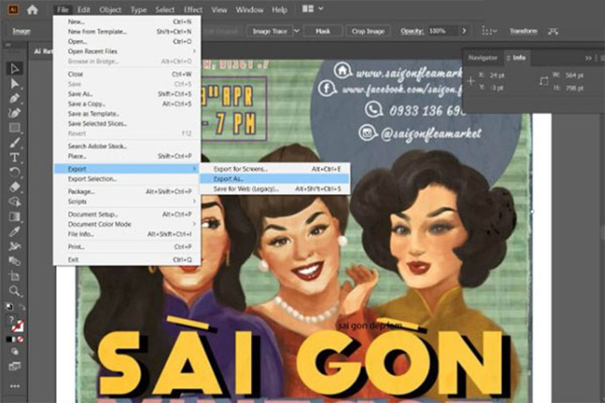 click Export As