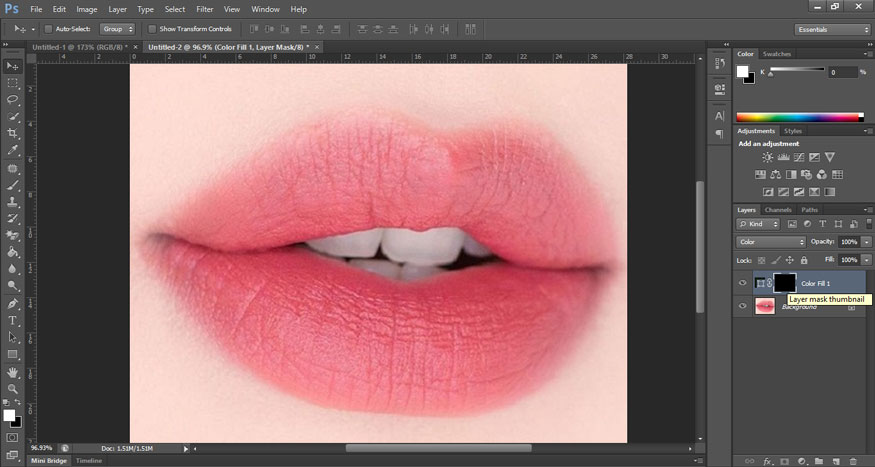 select a Layer Mask and press Ctrl + I