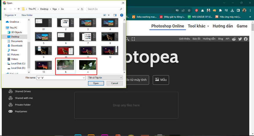 Select Open File from computer