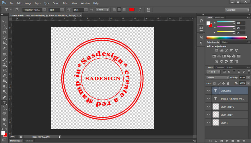 right-click and select Delete to delete the red circle inside