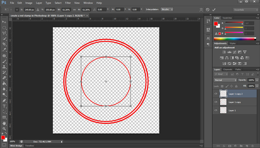 create a Layer 1 copy 2