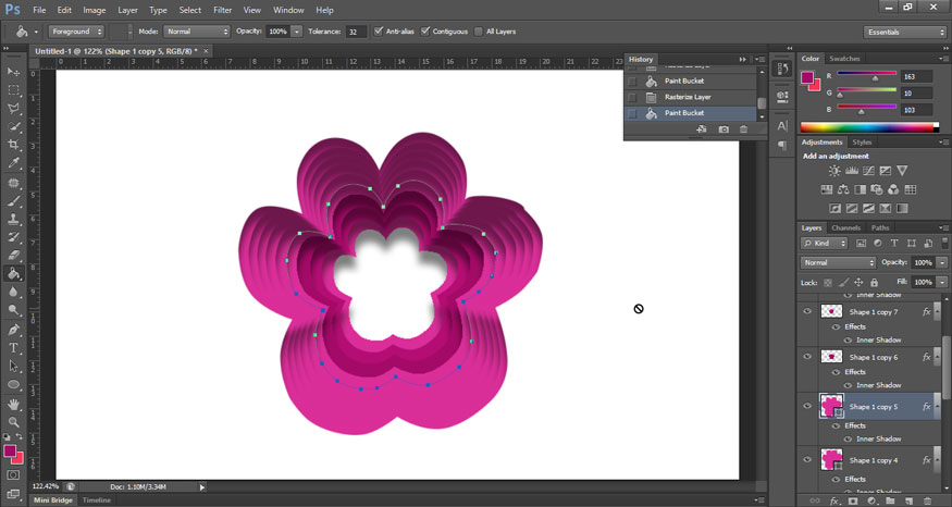 press fill color on that layer.