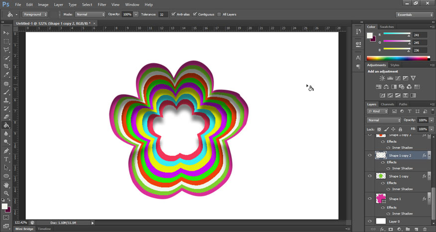 We proceed to color all the layers