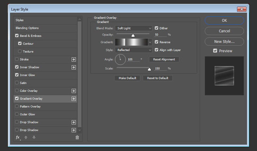 Select Gradient Overlay