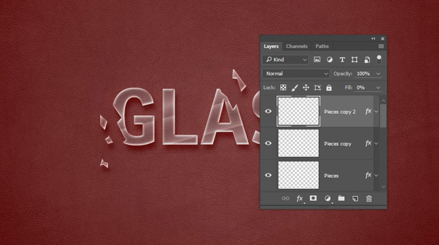 Then click on the Pieces layer and select Ctrl+V