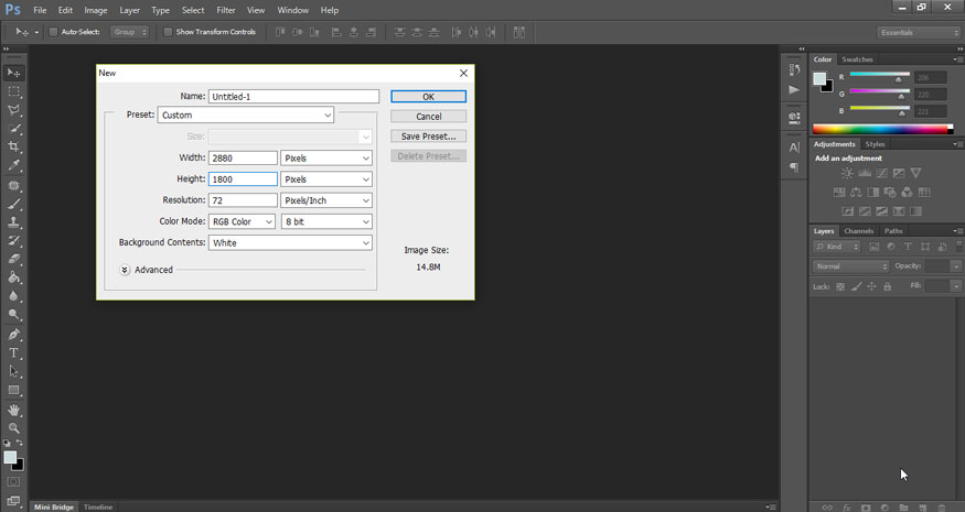Fill in the appropriate parameters