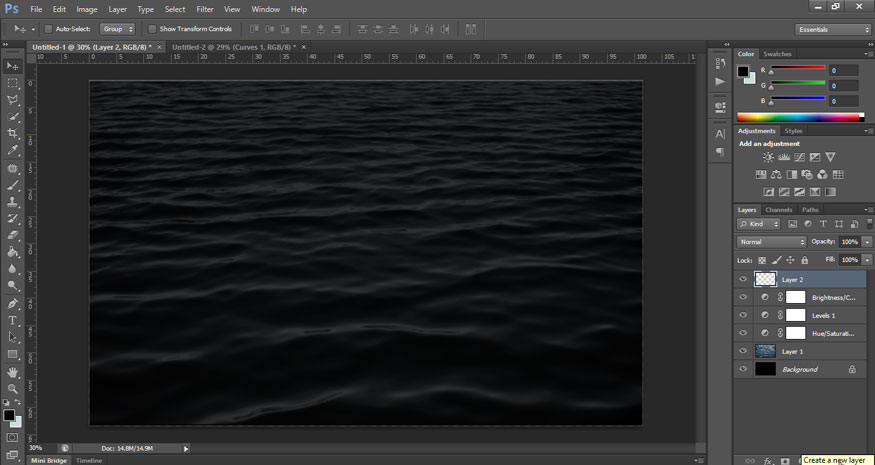 select Create a new layer to create a new layer above all other layers
