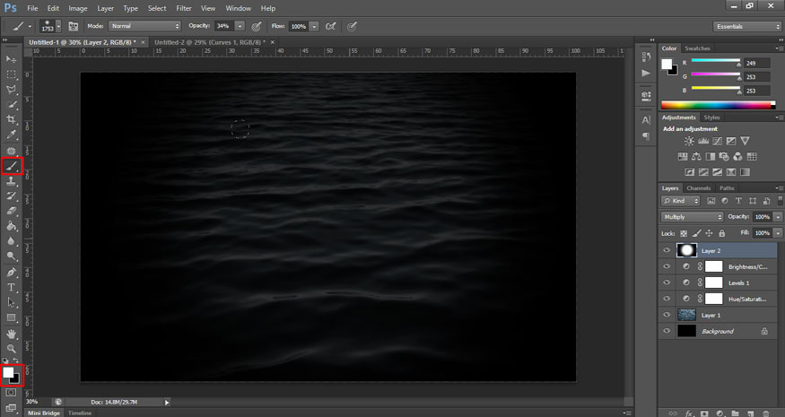 select Brush Tool (B)