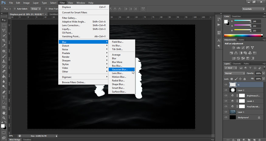 Gaussian Blur.