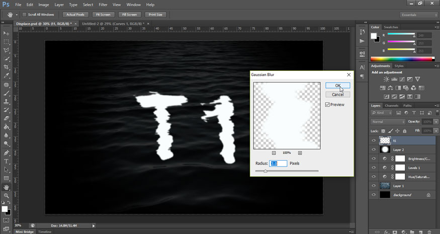 Set the value Radius as 3px. 
