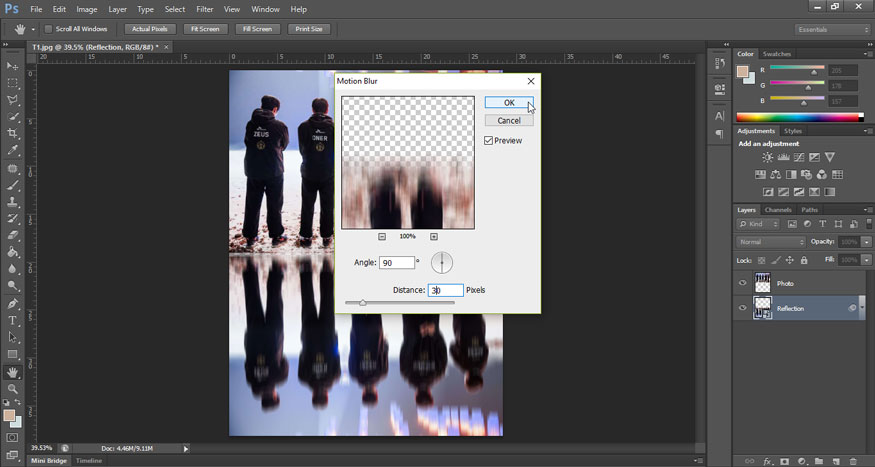 set the Distance to about 10-30 pixels