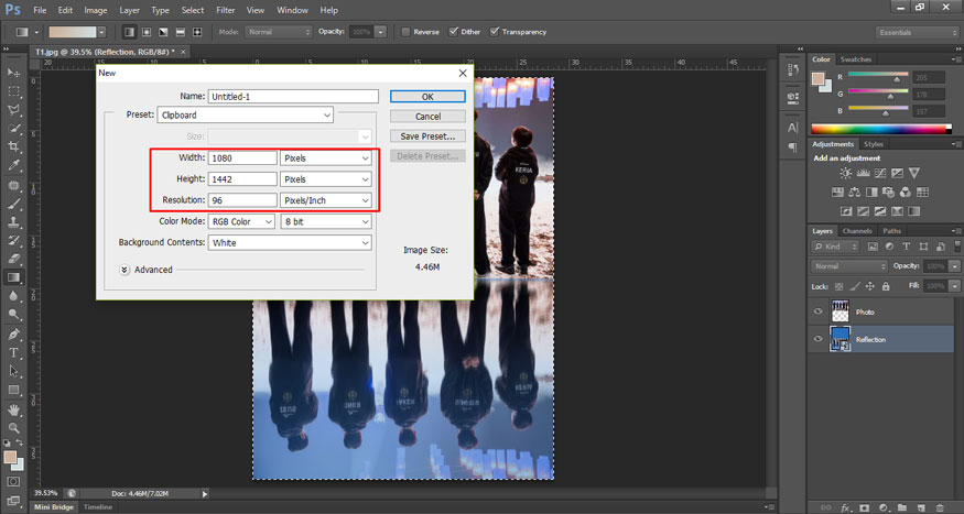press the keyboard shortcut Ctrl+N