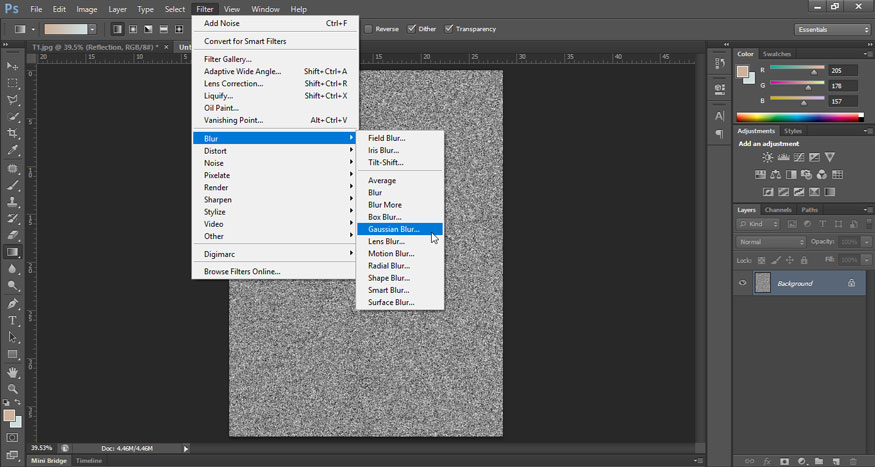 Gaussian Blur.