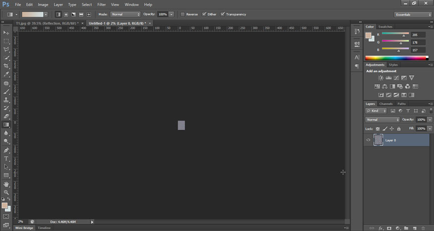 Press Ctrl (Win) / Command (Mac) on the keyboard