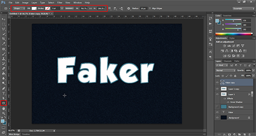 select Rectangle Tool
