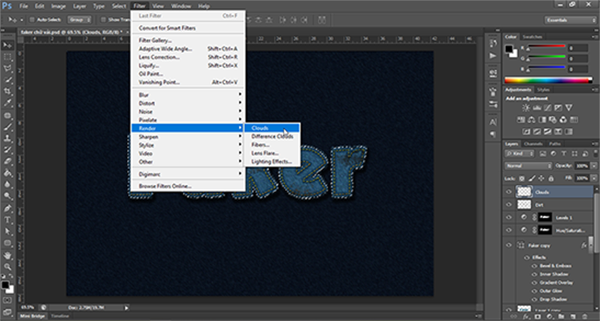 Press Ctrl+ D to remove the selection.