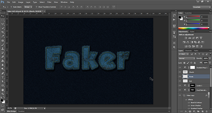 Create a new layer between the "Clouds" layer and the "Dirt" layer
