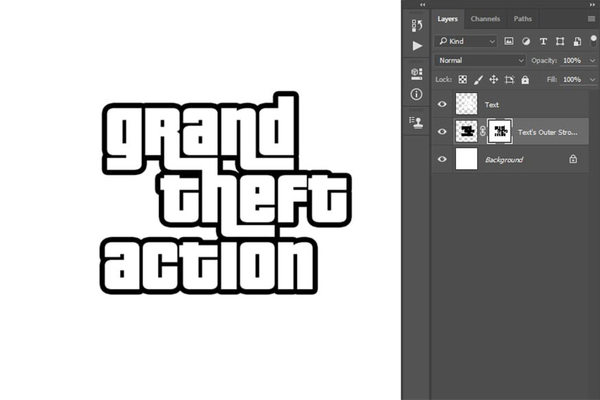 Hide Selection to create a layer mask that hides the selected area of ​​the layer.