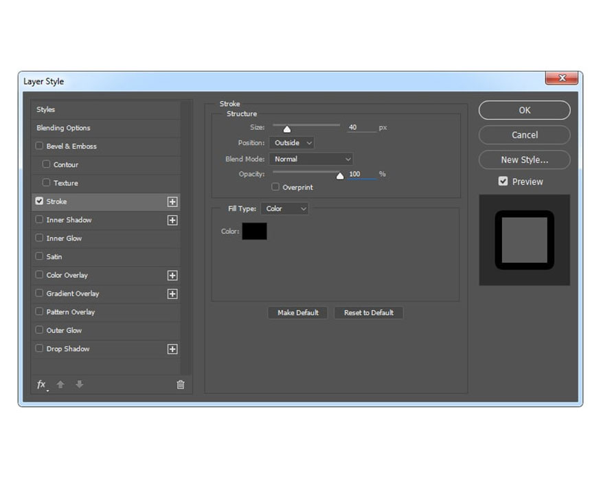 click Blending Options