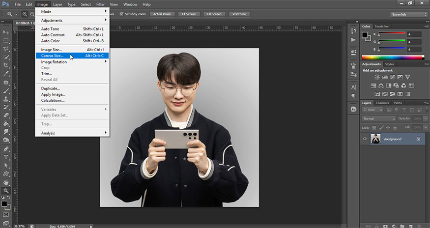 the image height to increase to 1500px