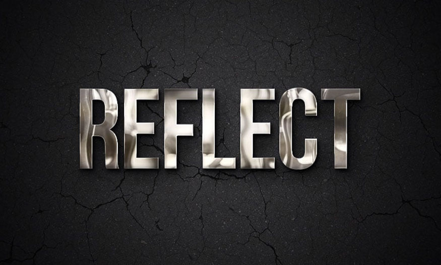 realistic Chrome text effects in Photoshop
