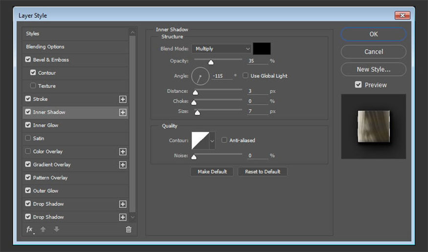 Add Inner Shadow