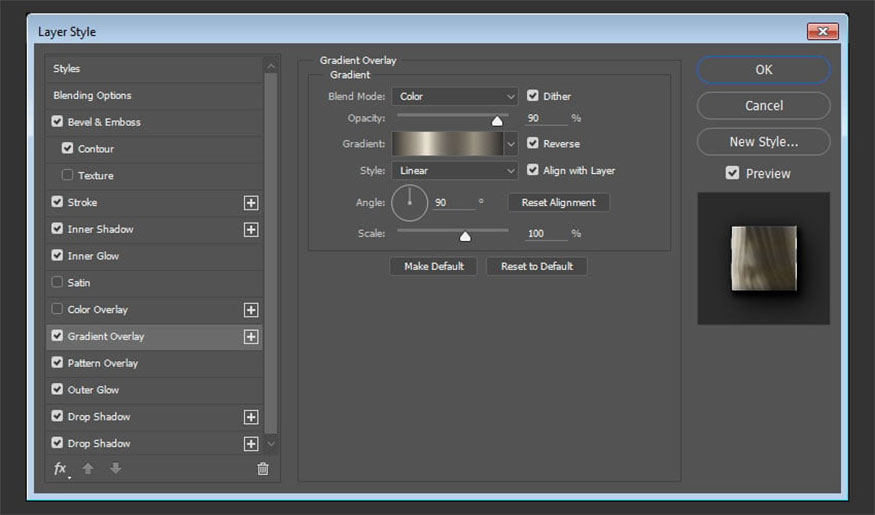 Add Gradient Overlay