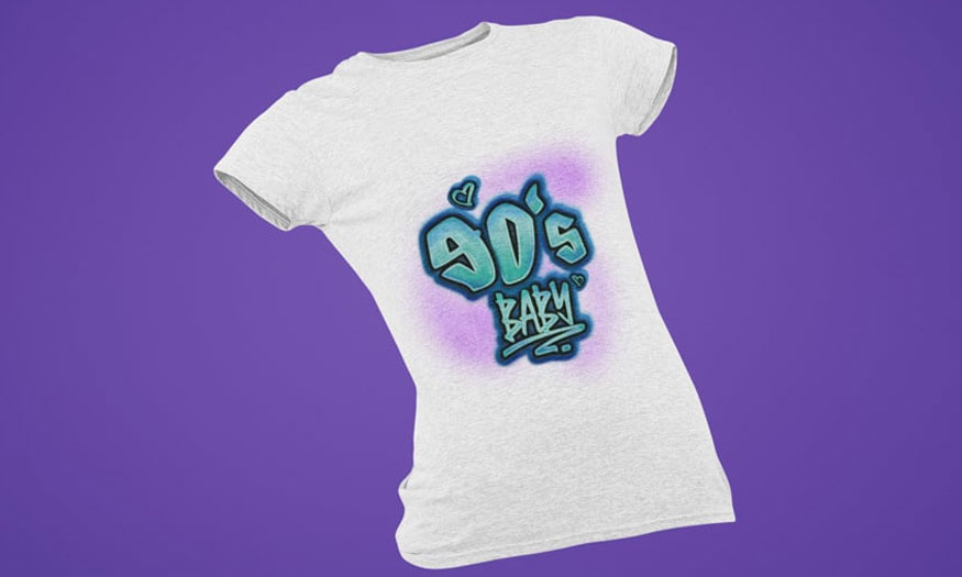 Airbrush text effect in Photoshop 