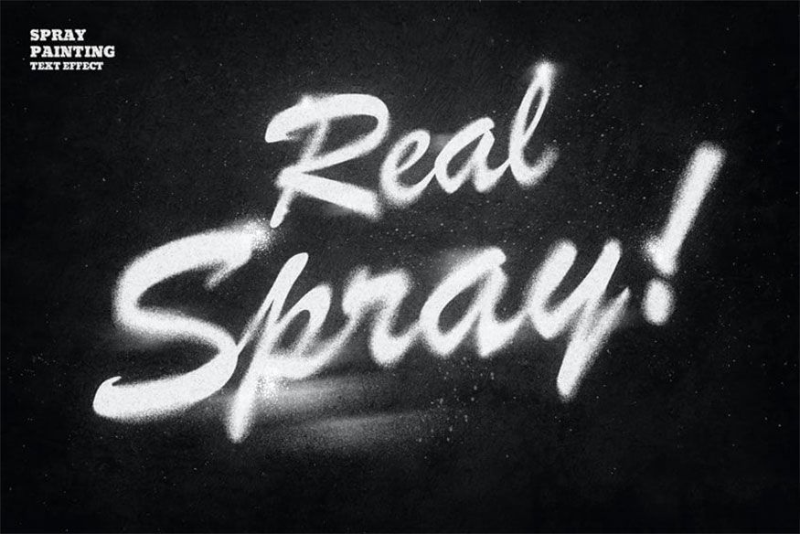 Paint spraying Airbrush effect