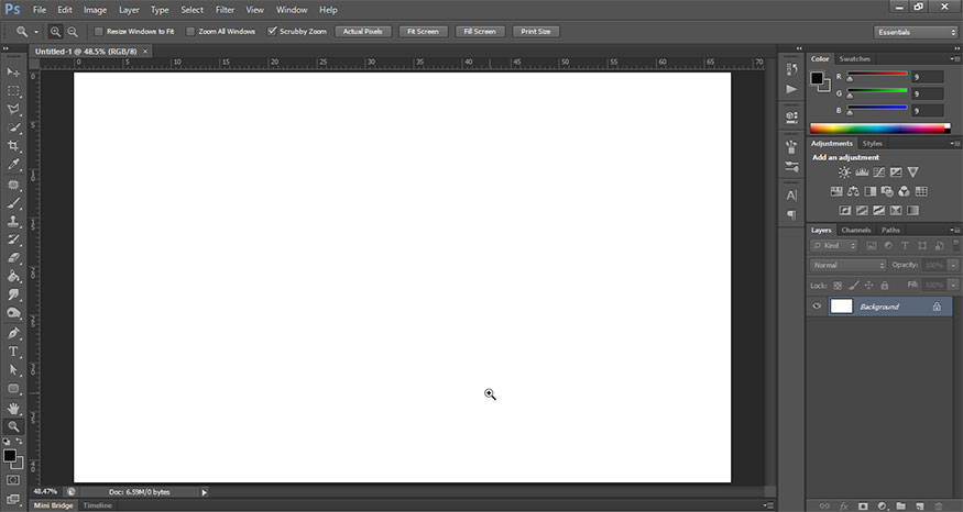 create a new file