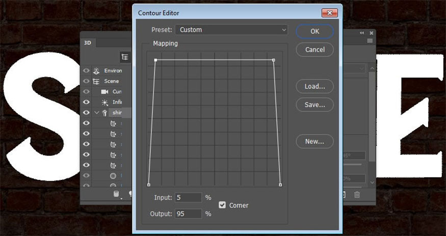 Change the Bevel Width value to 12 and Angle to 85%