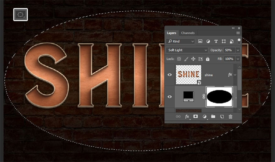 Select the Elliptical Marquee Tool 