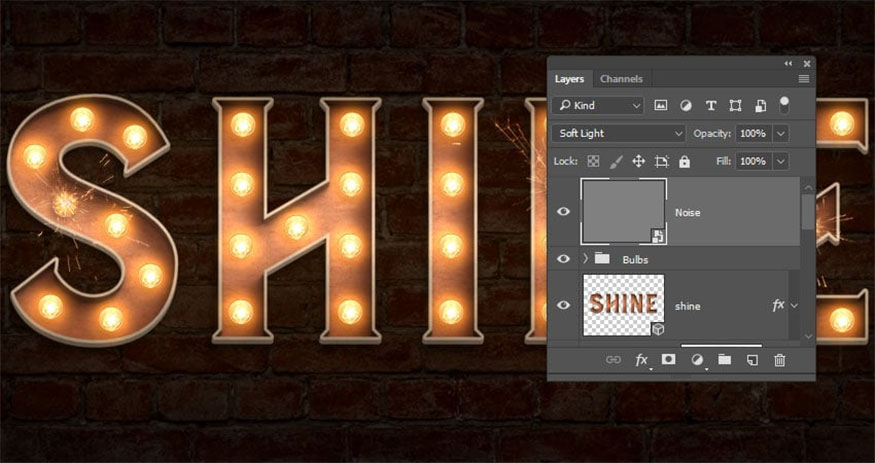 Convert the Noise layer to Smart Object 