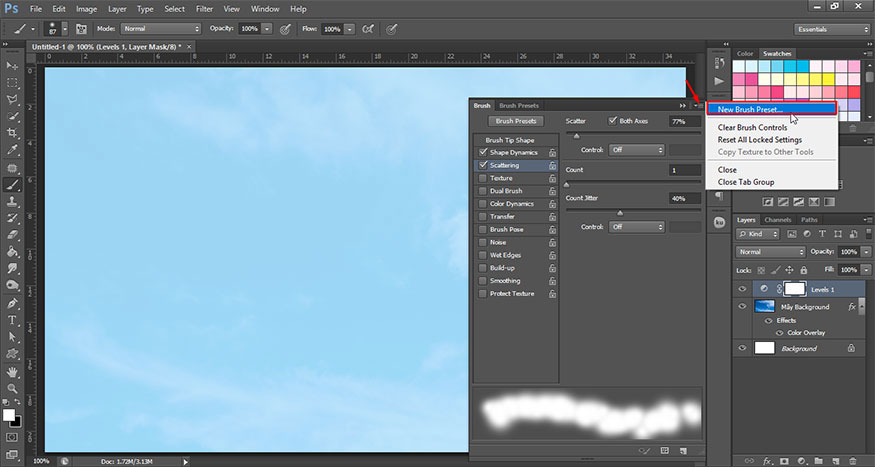 select New Brush Preset.